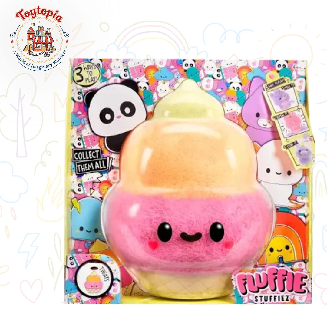 Fluffie Stuffiez Large Collectible Plush - ICE CREAM - Suprise Reveal Unboxing Main image